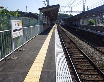 近鉄京都線　平城駅内方線整備